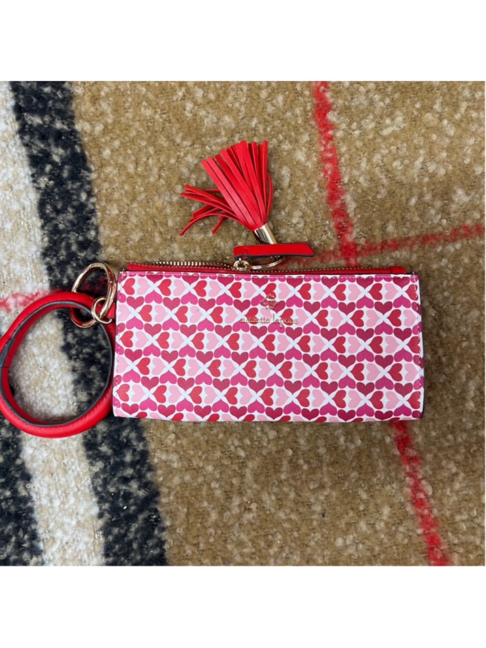 Women's Nanette Lepore Wallet One Size Red Pink Heart Print
